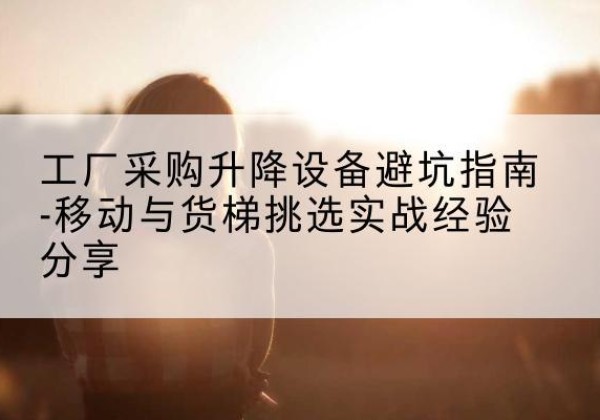 罗江移动式升降机怎么选-工厂采购升降设备避坑指南-移动与货梯挑选实战经验分享